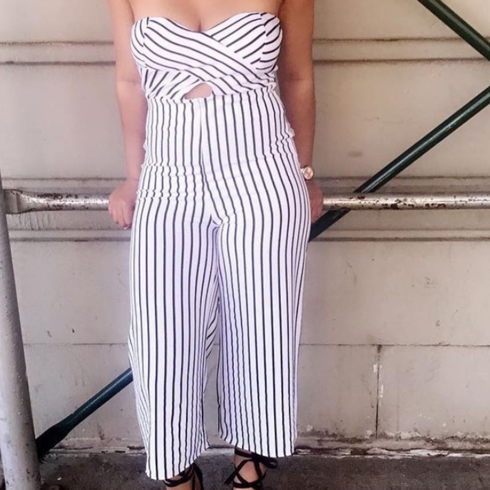 Pinstripe Jumpsuit